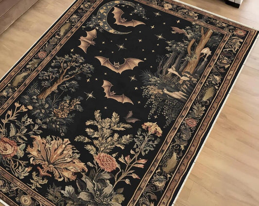 Dark Academia Mystic Bat Rug