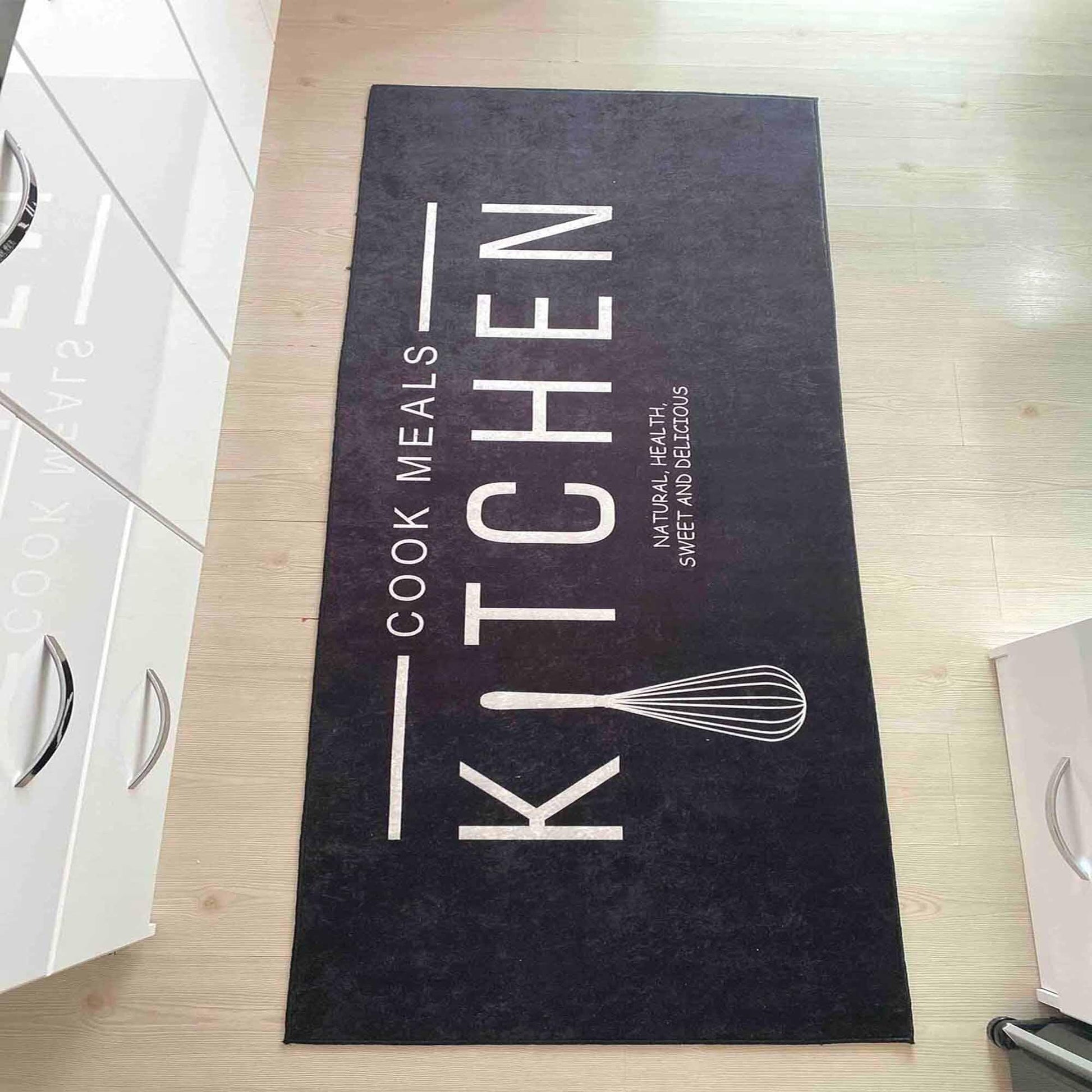 Washable Non-Slip Kitchen Runner Rug Floor Mat, Non-Slip Kitchen Mat, Home Decor Kitchen Rug, Modern Design Kitchen Mat