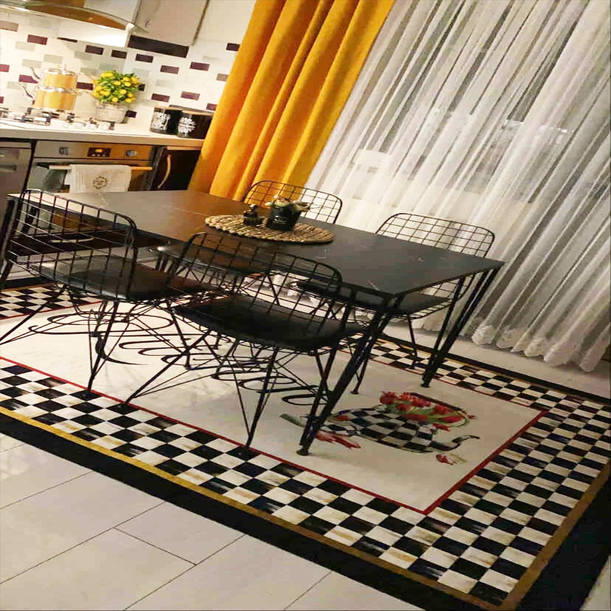 Washable Non-Slip Kitchen Runner Rug Floor Mat, Non-Slip Kitchen Mat, Home Decor Kitchen Rug, Modern Design Kitchen Mat