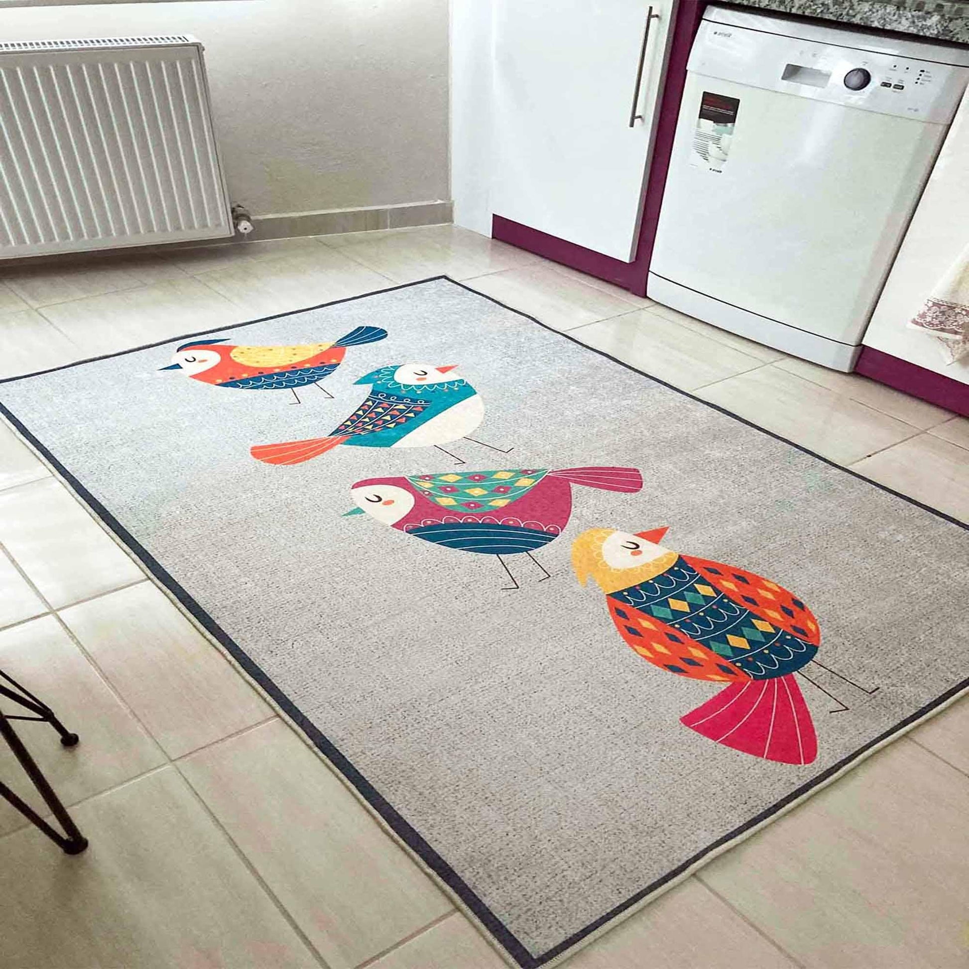 Washable Non-Slip Kitchen Runner Rug Floor Mat, Non-Slip Kitchen Mat, Home Decor Kitchen Rug, Modern Design Kitchen Mat