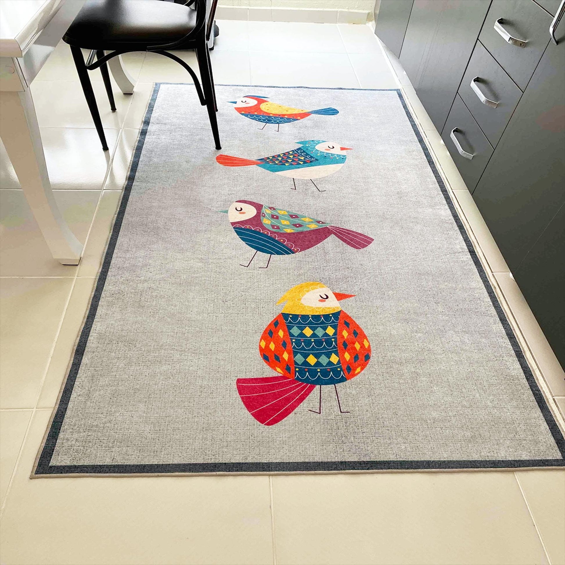 Washable Non-Slip Kitchen Runner Rug Floor Mat, Non-Slip Kitchen Mat, Home Decor Kitchen Rug, Modern Design Kitchen Mat