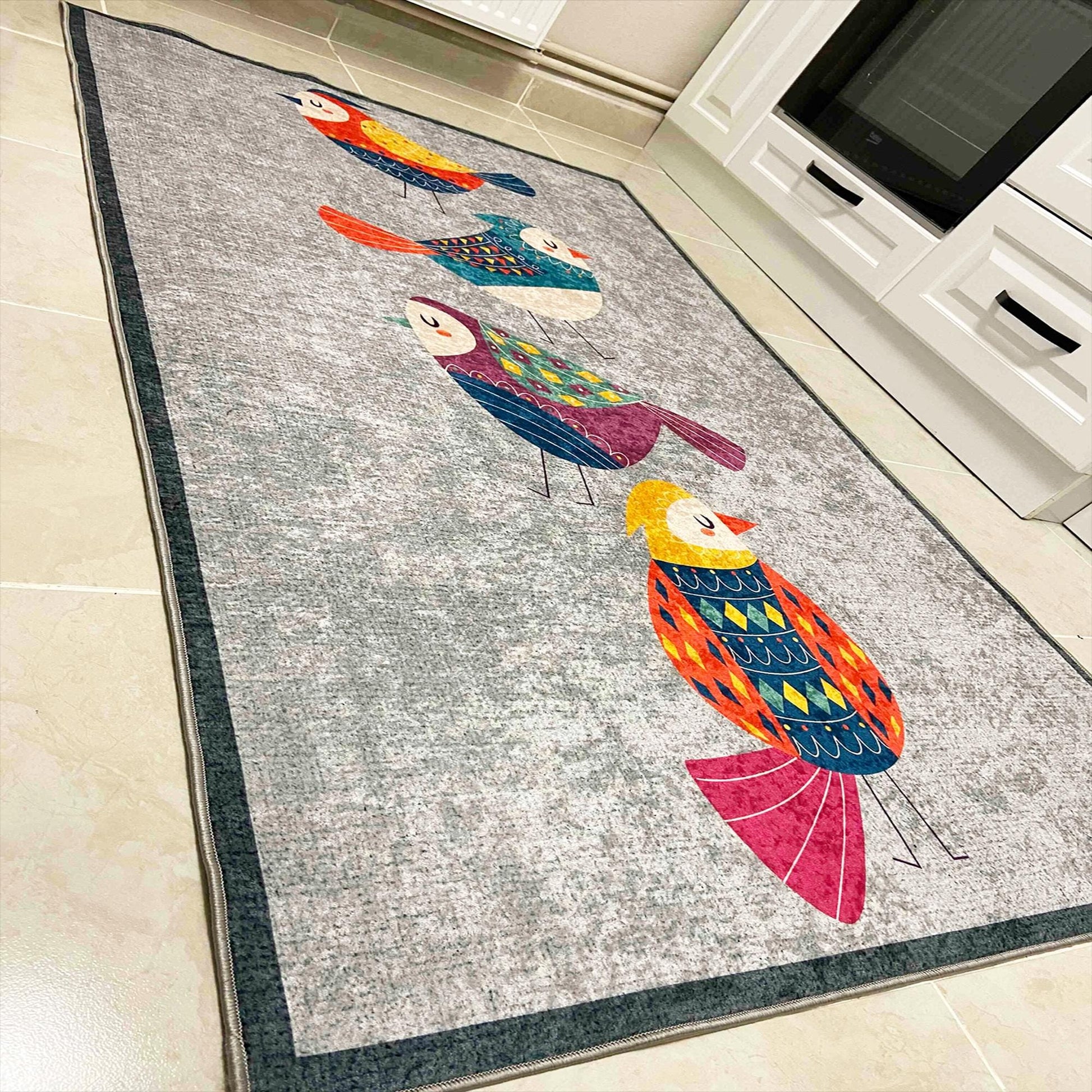 Washable Non-Slip Kitchen Runner Rug Floor Mat, Non-Slip Kitchen Mat, Home Decor Kitchen Rug, Modern Design Kitchen Mat