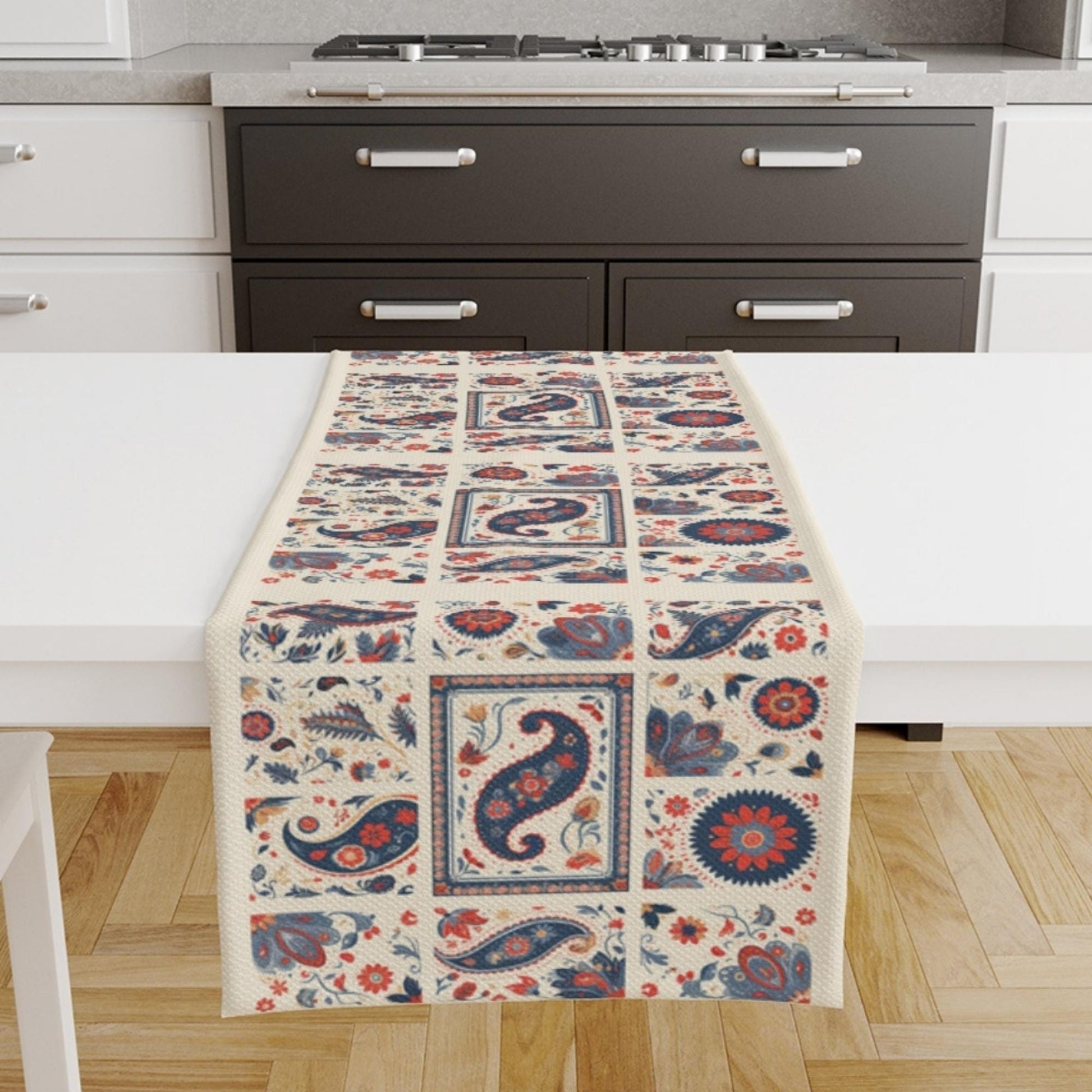Table Runner Vintage Turkish Ottoman Kilim Ethnic Figures Retro Dining Room Decor Textile Accent Home Decoration