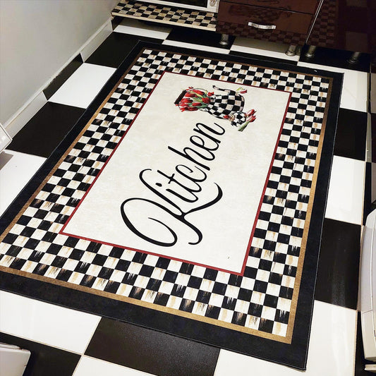 Washable Non-Slip Kitchen Runner Rug Floor Mat, Non-Slip Kitchen Mat, Home Decor Kitchen Rug, Modern Design Kitchen Mat
