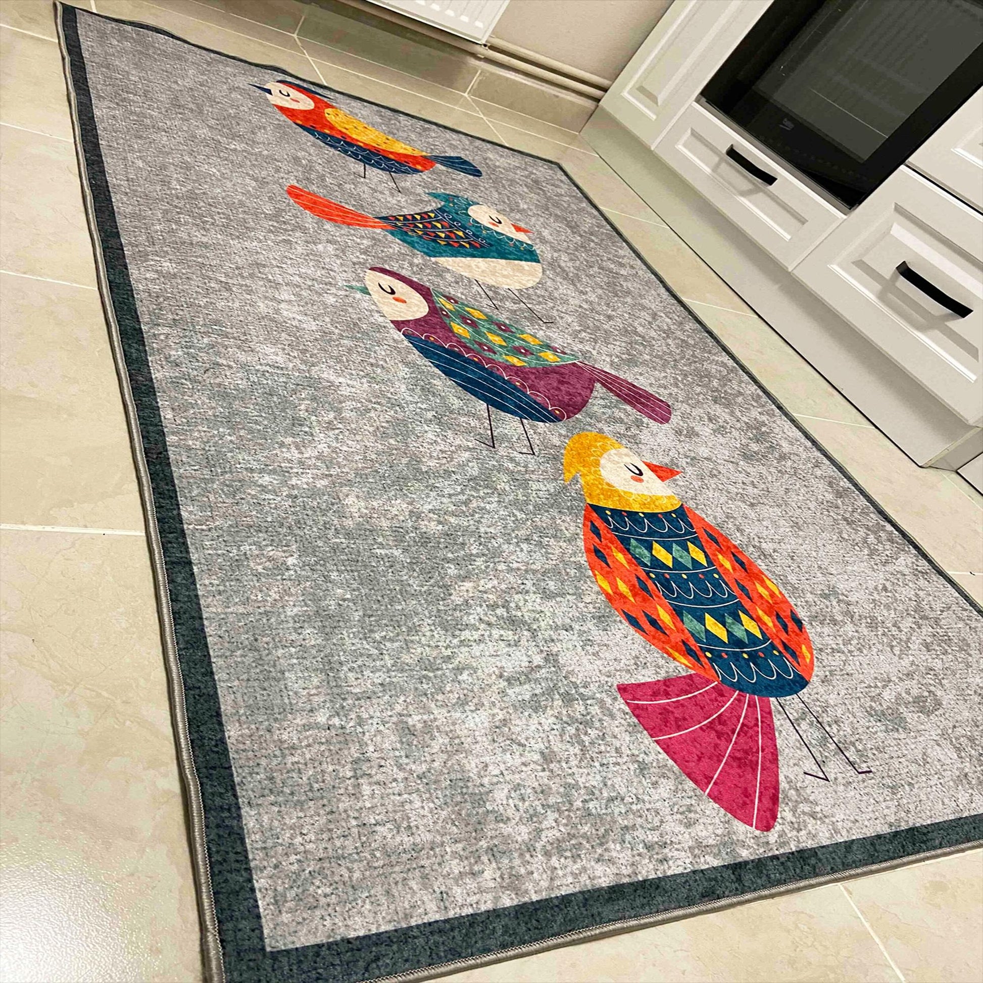Washable Non-Slip Kitchen Runner Rug Floor Mat, Non-Slip Kitchen Mat, Home Decor Kitchen Rug, Modern Design Kitchen Mat