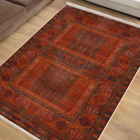 Authentic Ethnic Retro Persian Anatolian Turkish Kilim Area Rug, Washable Non Slip Living Room Rugs with pillow case gift, Housewarming Gift