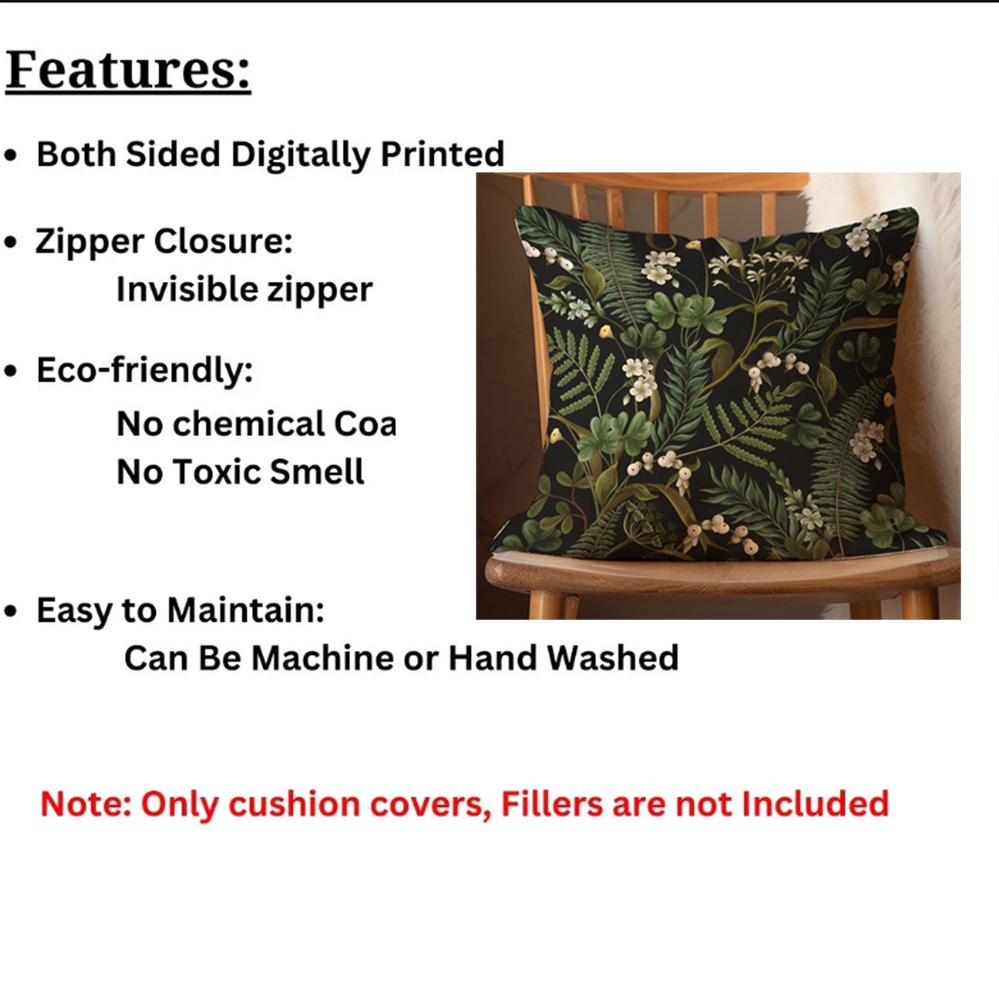 Kids Room Decor Pillow Covers, Bold Nursery Cushion & Decorative Children Throw Pillowcases for Playroom