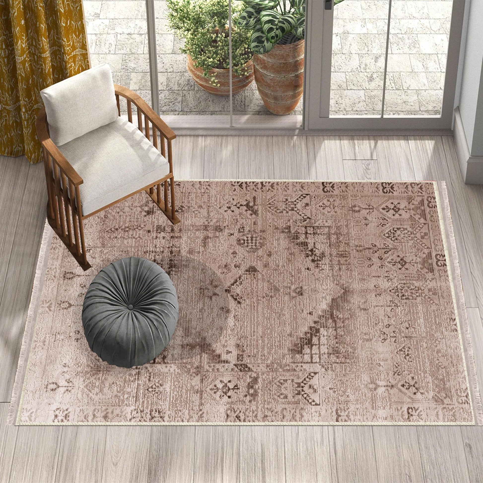 Authentic Ethnic Retro Persian Anatolian Turkish Kilim Area Rug, Washable Non Slip Living Room Rugs with pillow case gift, Housewarming Gift