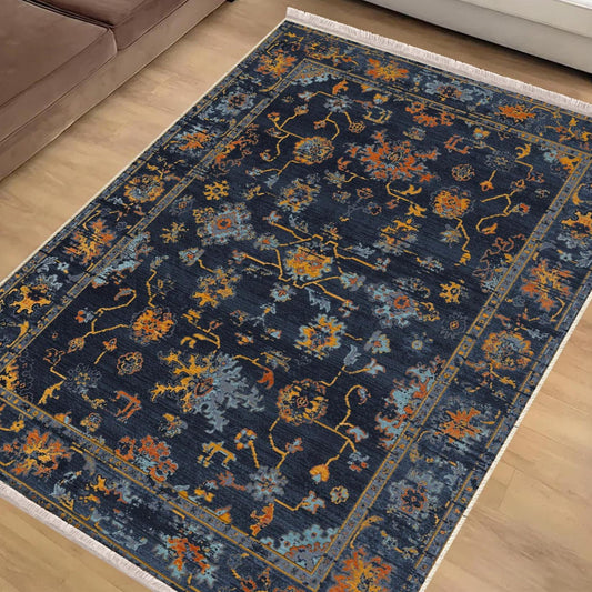 Authentic Ethnic Retro Persian Anatolian Turkish Kilim Area Rug, Washable Non Slip Living Room Rugs with pillow case gift, Housewarming Gift