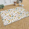 Round Colourful Floral Nursery Room Rug|Bestselling Kids Room Rugs|Handmade Kid&#39;s Carpets|Handmade Kids Room Rug|Cute Boho Baby Rugs
