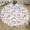 Round Unicorn Rainbow Nursery Girl Room Rug|Bestselling Kids Room Rugs|Handmade Kid&#39;s Carpets|Handmade Kids Room Rug|Cute Boho Baby Rugs