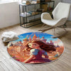 Round Medieval Princess Castle  Kids Room Rug, Cute Girl Rug For Kids Room, Playground Rug, Baby Rug, Kids Girl Decor with pillow case gift