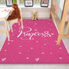 Round Pink Princess  Child Room Rug, Cute Girl Rug For Kids Room, Playground Rug, Baby Rug, Nursery Decor with pillow case gift
