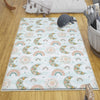 Moon Star Boho Kids Room Rug, Cute Rainbow Moon Rug For Kids Room, Playground Rug, Baby Rug, Nursery Decor with pillow case gift