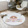 Little Princess Butterfly Nursery Room Rug, Cute Girl Rug Gift For Kids, Baby Shower Rug, Baby Gift, Nursery Decor with pillow case gift