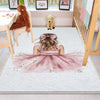 Round Pink Princess Ballerina Girl Nursery Room Rug, Cute Rug Gift For Kids, Girls Kids Room Gift, Kids Room Decor with pillow case gift