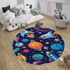 Space Galaxy Planets Kids Nursery Room Rug, Cute Washable Non-Slip Rug Gift For Kids, Baby Room Gift, Kids Room Decor with pillow case gift