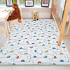 Play Mat for Kids - Round City Road Traffic Rug, Anti-Slip Toddler Nursery Carpet, Washable Playroom Rug with Pillowcase Gift