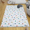 Play Mat for Kids - Round City Road Traffic Rug, Anti-Slip Toddler Nursery Carpet, Washable Playroom Rug with Pillowcase Gift