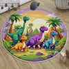 Dinosaur Nursery Rug Kids Room Decor, Washable Non-Slip Jurassic Rug with Pillowcase Gift for Baby & Toddler Bedroom