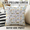 Round Road Construction Vehicles Kids Room Rug-Crane Bulldozer Excavator Mat-Heavy Equipment Playmat-Nursery Carpet with pillow case gift