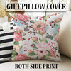 Colorful Flowers Floral Baby Nursery Room Rug, Cute Rug Gift For Kid, Girl Baby Room Gift, Kid Room Decor with pillow case gift