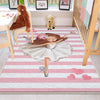 Round Pink White Ballerina Girl Nursery Room Rug, Cute Ballerina Rug Gift For Kid, Girl Baby Room Gift, Kid Room Decor with pillow case gift