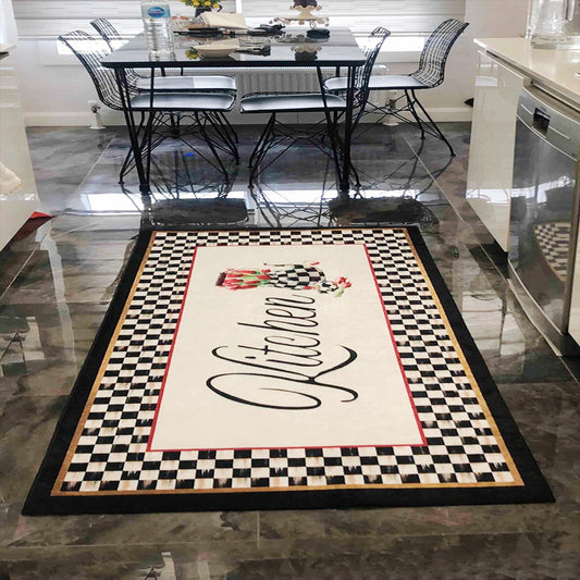Washable Non-Slip Kitchen Runner Rug Floor Mat, Non-Slip Kitchen Mat, Home Decor Kitchen Rug, Modern Design Kitchen Mat