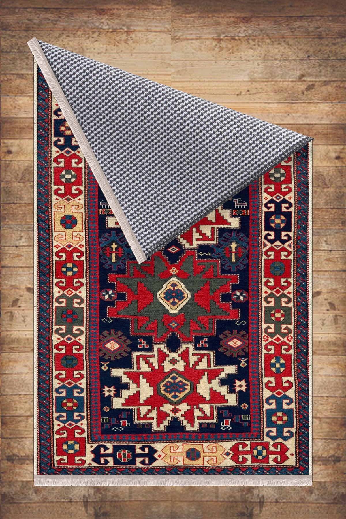Authentic Ethnic Retro Persian Non-Slip Turkish Kilim Area Rug, Washable Living Room Rugs with pillow case gift, Housewarming Gift