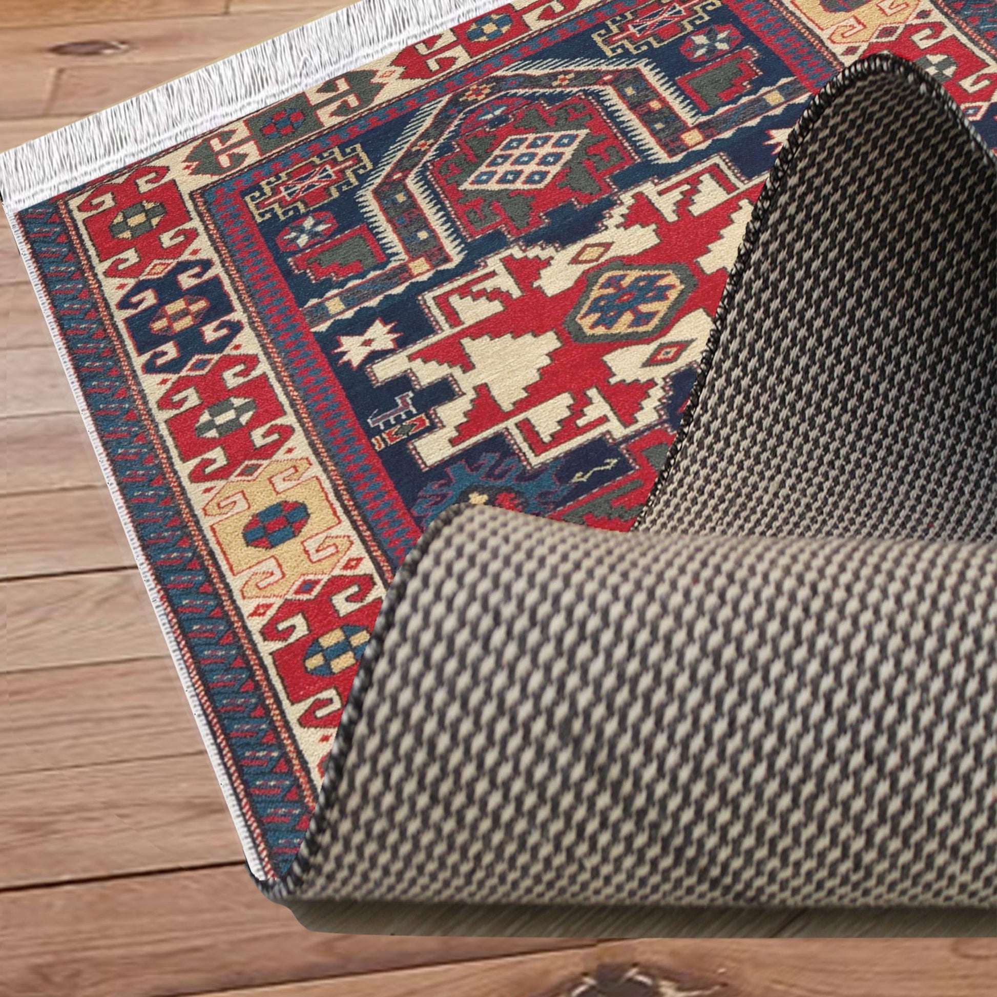 Authentic Ethnic Retro Persian Non-Slip Turkish Kilim Area Rug, Washable Living Room Rugs with pillow case gift, Housewarming Gift