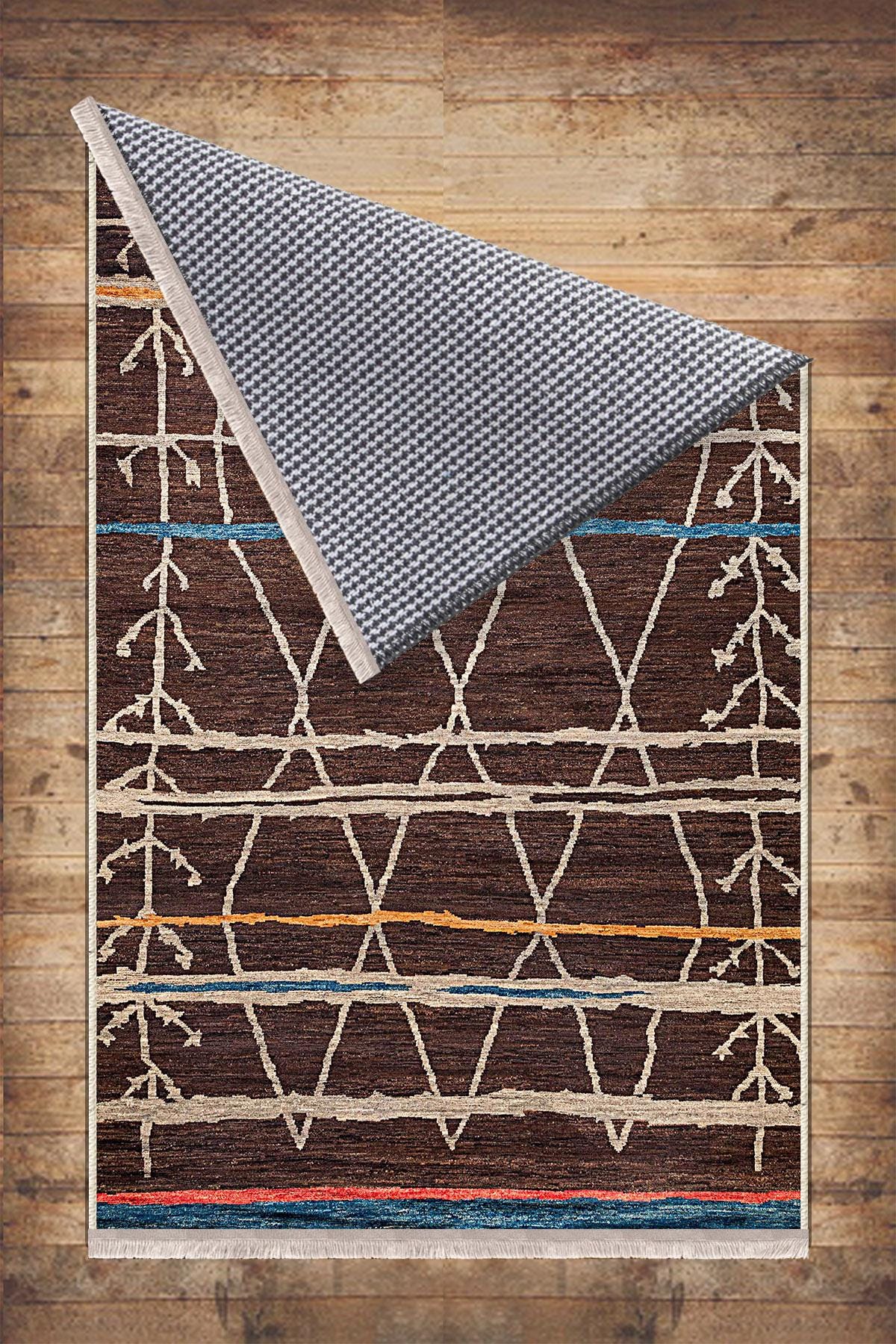 Authentic Ethnic Retro Persian Non-Slip Turkish Kilim Area Rug, Washable Living Room Rugs with pillow case gift, Housewarming Gift