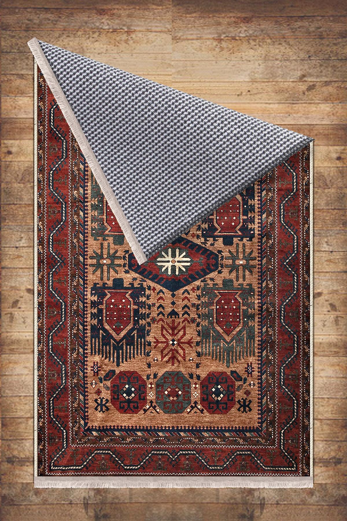 Authentic Ethnic Retro Persian Non-Slip Turkish Kilim Area Rug, Washable Living Room Rugs with pillow case gift, Housewarming Gift