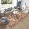 Authentic Ethnic Retro Persian Non-Slip Turkish Kilim Area Rug, Washable Living Room Rugs with pillow case gift, Housewarming Gift