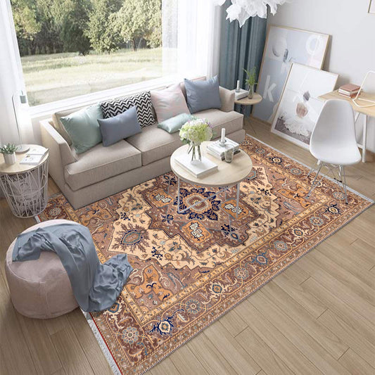 Authentic Ethnic Retro Persian Non-Slip Turkish Kilim Area Rug, Washable Living Room Rugs with pillow case gift, Housewarming Gift