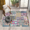 Authentic Ethnic Retro Persian Non-Slip Turkish Kilim Area Rug, Washable Living Room Rugs with pillow case gift, Housewarming Gift