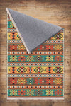 Aztec Ethnic Retro Persian Anatolian Turkish Kilim Area Rug, Washable Non Slip Living Room Rugs with pillow case gift, Housewarming Gift