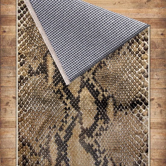 Authentic Ethnic Retro Persian Anatolian Turkish Kilim Area Rug, Washable Non Slip Living Room Rugs with pillow case gift, Snake Skin Rug