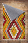 Authentic Ethnic Retro Persian Anatolian Turkish Kilim Area Rug, Washable Non Slip Living Room Rugs with pillow case gift, Brown Retro Rug