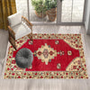 Authentic Ethnic Retro Persian Anatolian Turkish Kilim Area Rug, Washable Non Slip Living Room Rugs with pillow case gift, Brown Retro Rug