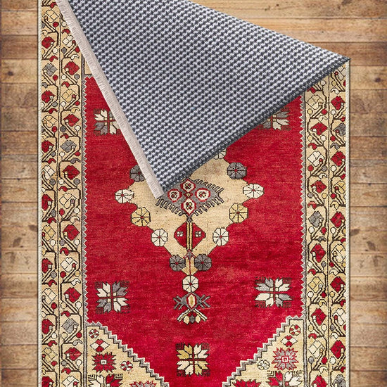 Authentic Ethnic Retro Persian Anatolian Turkish Kilim Area Rug, Washable Non Slip Living Room Rugs with pillow case gift, Brown Retro Rug