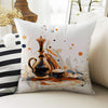 Vintage Retro Coffee Theme Both Side Printed Pillow Cases, Cozy Cottagecore Accent Pillow, Coffee Spun Pillow Cushion, Housewarming Gift