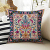 Turkish Vintage Retro Flowers Both Side Printed Pillow Cases, Cozy Cottagecore Accent Pillow, Floral Spun Pillow Cushion, Housewarming Gift