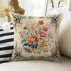 Vintage Retro Roses Both Side Printed Pillow Cases, Cozy Cottagecore Accent Pillow, Turkish Floral Spun Pillow Cushion, Housewarming Gift