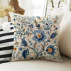 Vintage Retro Flowers Both Side Printed Pillow Cases, Cozy Cottagecore Accent Pillow, Turkish Floral Spun Pillow Cushion, Housewarming Gift