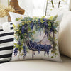 Grapes Garden Floral Both Side Printed Pillow Cases, Cozy Cottagecore Accent Pillow, Fruits Garden Spun Pillow Cushion, Housewarming Gift