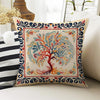 Tree Of Life Retro Both Side Printed Pillow Cases, Cozy Cottagecore Accent Pillow, Tree Floral Spun Pillow Cushion, Housewarming Gift