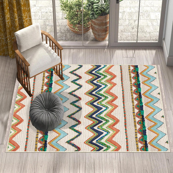 Authentic Ethnic Retro Persian Anatolian Turkish Kilim Area Rug, Washable Non Slip Living Room Rugs with pillow case gift, Housewarming Gift