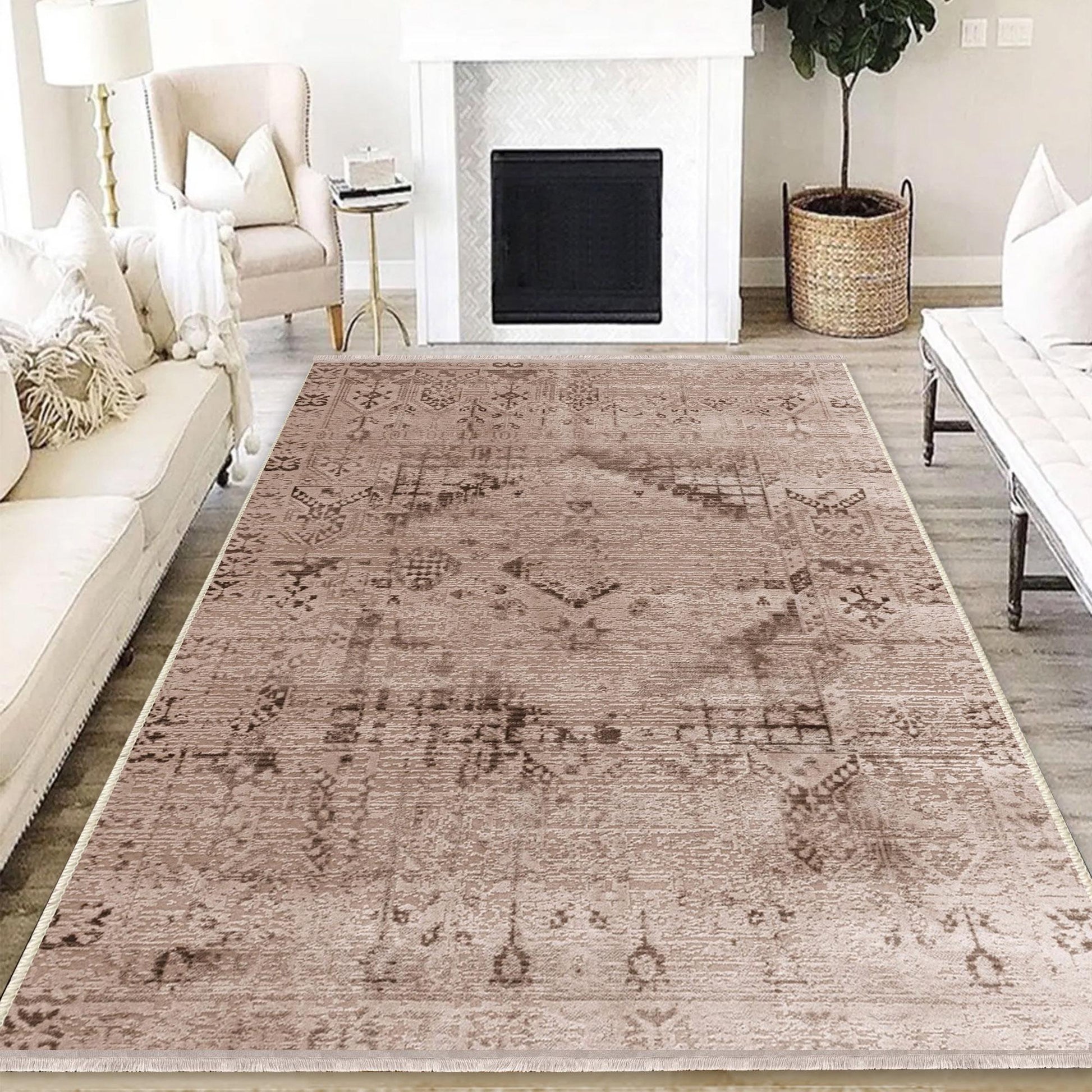 Authentic Ethnic Retro Persian Anatolian Turkish Kilim Area Rug, Washable Non Slip Living Room Rugs with pillow case gift, Housewarming Gift