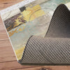Yellow Green Brown Modern Design Area Rug Runner, Geometric Accent Carpet, Unique Room Mat, Washable Anti-Slip Rug with pillow case gift