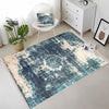 Green Blue Cream Modern Design Area Rug Runner, Geometric Accent Carpet, Unique Room Mat, Washable Anti-Slip Rug with pillow case gift